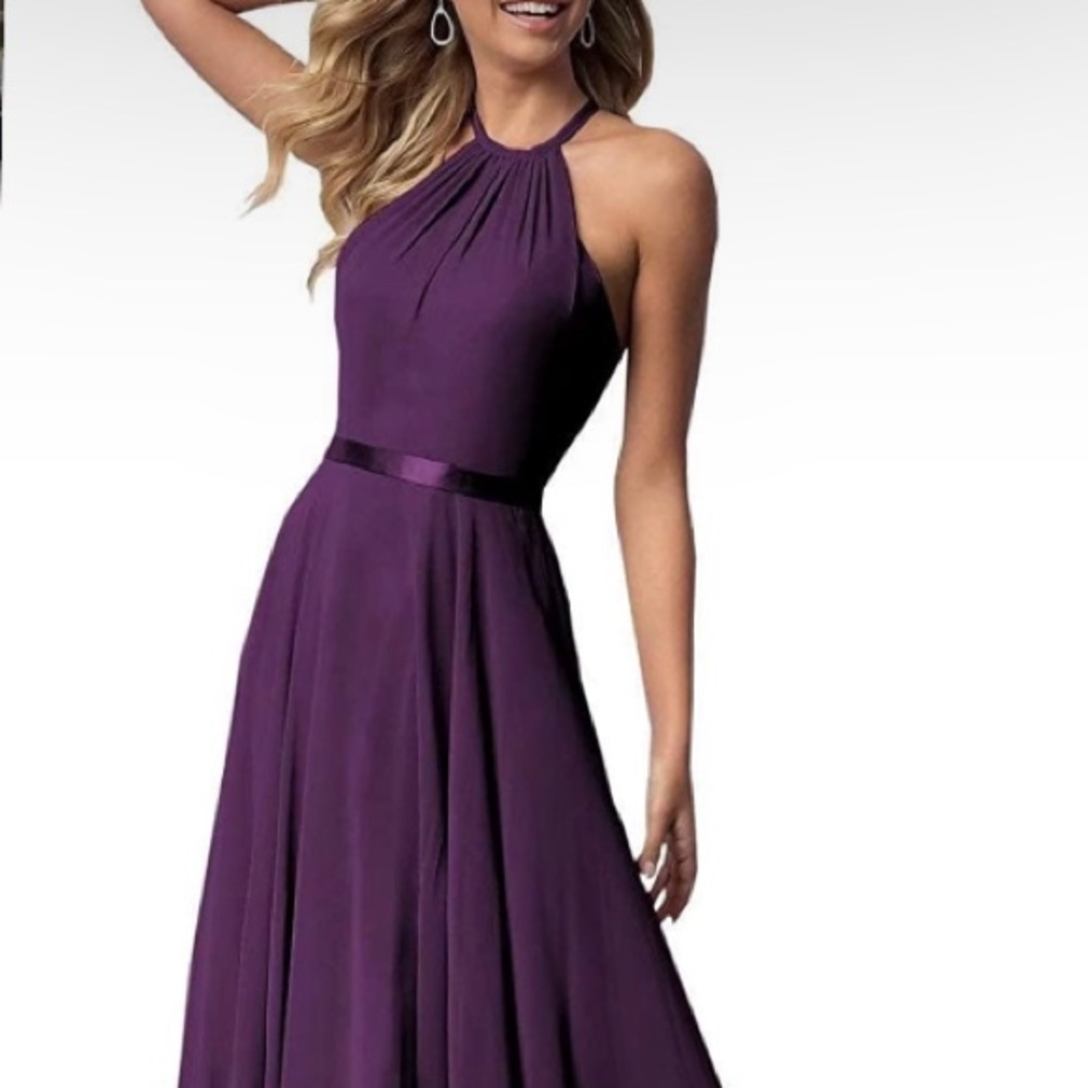 Plum Purple Prom/Bridesmaid Dress